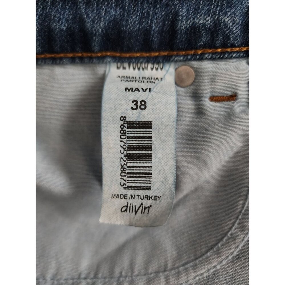 Dilvin Jeans Women's MAVI Blue Denim Patchwork Distressed Skirt Size US 06/EU-38 - Picture 7 of 12